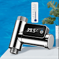 Miniatyrbilde 4 av 5: LED-vanntermometer for spedbarn med 360 graders roterende display, 0,5 ℉ nøyaktighet, PC ABS-materiale, 5-85 ℉ temperaturområde