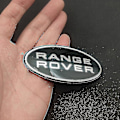 Miniatyrbild 1 av 2: 3D ABS-logotyp Range Rover-bokstäver Emblemdekal Bilhuv Emblem för Range Rover Sport Evoque L322 L320 L406 P38 Tillbehör - S-xdd front sticker