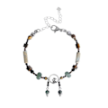 Miniatyrbillede 1 af 5: Vintage Imitation Jade Bangle Sød Kanin Charm Kvaster Armbånd Armbånd