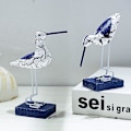 Miniatyrbillede 3 af 5: Nautiske Kystfugle Figur Ornament Romantisk (3 stk)