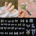 Miniatyrbillede 2 af 5: 200 stk. Sløjfer Neglekunst Charms Krystal Sløjfe Decals Abl Sløjfe Neglekunst Smykker P746