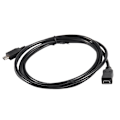 Pikkukuva 3 / 5: 1,5 m Mini USB B 5-nastainen uros-naaraskäyttöinen jatkokaapeli sovitin musta