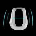 Miniatyrbilde 4 av 5: Musbase Ergonomisk Design Full Kontroll for Magic Mouse 2/3 Ingen Skliing white