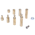 Miniatyrbilde 4 av 5: M3 Messing Sekskant Hunn-Hann Standoff Bolt Skrue Mutter Hovedkort Assortert Kit Montering 120stk