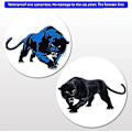 Miniatyrbilde 3 av 5: Dyresti๊กเกอร์, Dekorasjonsstikker for bil Panther Bilstikker 3D Simulering Bilstikker Svart Panther Dyresti๊กเกอร์