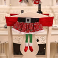Miniatyrbild 3 av 5: Julstolsöverdrag, Juldekorativa stolsryggöverdrag, Jultomtestolöverdrag, Jultomteöverdrag - 2-pack