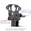 Miniatyrbild 2 av 5: För Voron 0.1 Metall Slide Rail Mount Motor Backplate För Att Förhindra Hotend Tilting