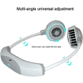 Miniatyrbillede 3 af 5: Bærbar ventilator, USB bærbar ventilator genopladelig bærbar ventilator funktion, bladløs design, lys LED, 3 justerbar hastighed til camping/udendørs/kontor
