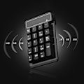 Miniatyrbillede 4 af 5: Lille trådløst numerisk tastatur Numpad 19 taster med 2,4 g USB-modtager til pc