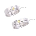 Miniatyrbillede 4 af 5: 2x Til Sol Måne Matchende Ringe Til Par Forlovelse Bryllup Ring Bånd Sæt