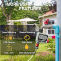 Miniatyrbilde 5 av 5: Irrigasjon Datamaskin Automatisk Hage Irrigasjonssystem Smart Kontroll Hage Irrigasjon Vanning Klokke, Regn Sensor Vanntett Manuell Kontroll Og 3 Sep