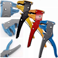 Miniatyrbild 2 av 5: Automatisk Kabelavskärare Crimper Crimpverktyg Justerbar Tång Klippare red