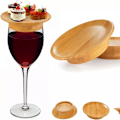 Miniatyrbillede 1 af 5: Vinglas Charcuterie Topper, Bambus Vinglas Charcuterie Bræt Topper