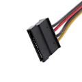Pikkukuva 3 / 5: 23cm 4-pin Floppy -uros naar 15-pin Sata -naarasmuunninsovitin -kaapeli 9,06 tuumaa