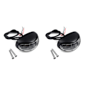 Miniatyrbilde 1 av 5: 2 stk 10-30v Led bil lastebil sidemarkørlys blinklys indikatorlys klarering lampe baklys Fo