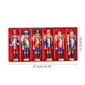 Miniatyrbilde 4 av 5: 6 stk 13CM Jule Nøtteknekker Gave 5'' Hjemmevarer Sett Ig Populær
