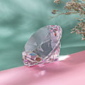 Miniatyrbild 2 av 4: 80mm(3,1 tum) Kristall Diamant Pappersvikt Prydnad Hem Dekorationer Solid Färg Pin