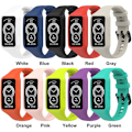 Miniatyrbillede 5 af 5: Silikonrem til Huawei Band 7/Honor Band 6 Udskiftningsarmbånd Smart Elektronik Wearable