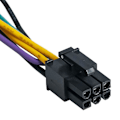 Miniatyrbillede 3 af 5: 24-bens til 6-bens PCI-e ATX hovedstrømsadapterkabel til HP Z230 Z220 SFF arbejdsstationsbundkort