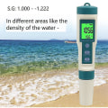 Miniatyrbild 2 av 5: 8 i 1 Ph H2 Tds Orp Salthalt S.g Temp Meter Digital Ph-testare Vattenkvalitetstestare För Dricksvatten