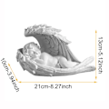 Miniatyrbillede 3 af 5: Harpiks Pige Engel Ornament Dekoration Pige Vindue Butik Skulptur Håndværk