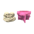 Miniatyrbillede 1 af 5: Sukkulente Silikoneform Halloween Skull Blumentopf Harz Epoxy Form Hausgemacht