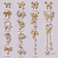 Miniatyrbild 5 av 5: Zirkon för fjärilsrosett hänge nagelkonst dekorationer kristall diy manikyr tillbehör Style 2401