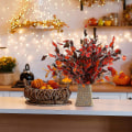 Miniatyrbilde 5 av 5: 6 stk Kunstige høstblader Gresskar Grener Høst Kunstige Blomsterplukk 25,6 Tommer DIY Lønneblad Stilker Til Håndverk Høst Thanksgiving Hjem Kjøkken Gård