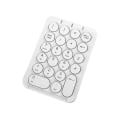 Pikkukuva 1 / 5: Langaton numeronäppäimistö Bluetooth-numeerinen näppäimistö Pyöreät näppäimet Numpad 22 näppäintä Ladattava numeronäppäimistö