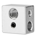 Miniatyrbillede 1 af 4: 20x20x13mm Aluminium Mk10 Ekstruder Hotend Varmeblok - M7 Gevind Heatbreak Til 3D Printer