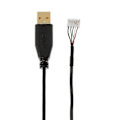 Miniatyrbilde 3 av 5: Forgylt slitesterk nylonflettet ledning USB-musekabel erstatningsledning for Razer Naga 2014-mus