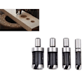 Miniatyrbild 3 av 5: 10 st Fassformade Korkstansar Chamfer Cutter Borrbitar Countersunk Bit Borr 1/4 tum Hexagonnyckel