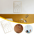 Miniatyrbillede 2 af 5: Sæson- og feriedekorationer Metal Modernisering Abstrakt Fresco Værelse Abstrakt Kvindekrop Form Kunst
