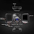 Miniatyrbild 5 av 5: Uppgraderad Dash Cam 1080p Dash Cam för bil Dashcam med Super Night Vision, inbyggd G-sensor, Loop Recording, parkeringsövervakning och rörelsedetektering