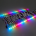 Miniatyrbillede 1 af 2: Ws2811 Led Pixel String Light Reklame Cast Vandtæt Fuld Farve Perforeret Lys 12mm-50 Stk