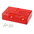 Miniatyrbilde 1 av 5: ABS plast for gjennomsiktig boks, rød, for lukket deksel for Raspberry Pi 2 / 3