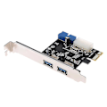Pikkukuva 2 / 5: Usb3.0 X2 Pci-e -laajennuskortti, ulkoinen 19-pin Pcie -kortti, 4-pin Ide -virtalähde