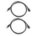 Miniatyrbillede 1 af 4: 2x USB 3.0 Strøm Data Synkronisering Opladerkabel Til Toshiba Harddisk
