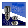 Miniatyrbillede 3 af 5: Transparent biloplader Ac biltelefonoplader 95w hurtigopladning Qc3.0 Scp 3a Pd opladning biloplader(