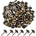 Miniatyrbild 1 av 5: Mässingstummar 100 st Kartnålar Bruna Metalliska Push Pins Kompatibla Kartor