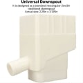 Miniatyrbillede 2 af 5: Regnvandssamler, UV-resistent Professionel Regnvandssamler Kit Kompatibel Udendørs Græsarealer, Hvid