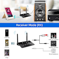 Miniatyrbild 4 av 4: Bluetooth-kompatibel 5.0 sändare mottagare Csr trådlös Aptx Ll låg latens