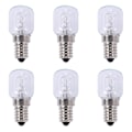 Miniatyrbilde 1 av 5: 6x E14 Høytemperaturpære 500 Grader 25w Halogen Boble Ovnspære E14 250v 25w Kvarts Pære