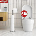 Pikkukuva 2 / 5: Vapaasti seisova wc-paperiteline, taittava paperirullan pidike, ruostumaton teräs, kylpyhuoneen wc-paperiteline, jalusta, ruostumaton, itsenäinen wc