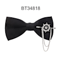 Miniatyrbillede 1 af 5: Mænd Sort Butterfly Metal Dekoration Butterfly For Mænd Kvinder Uniform Krave Butterf Bowknot Voksen Dragt Butterfly Krawatter Cravats Mandlige Butterfly bt34818