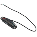 Miniatyrbilde 2 av 5: Dobbel Hot Rail Humbucker Pickups For St Tele Strat Elektrisk Gitar, Sølv Kropp Med Sorte Rails