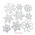 Miniatyrbillede 5 af 5: Snefnug Metal Skæredør Stencil Diy Scrapbooking Album Papirkort Skabelon Form Embossing Dekoration