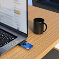 Miniatyrbillede 2 af 5: Cr318 Usb til Smart Card Læser til Bankkort Sim Id Cac Pc Elektronik Connecto