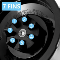 Miniatyrbilde 2 av 5: Ad-7 Fins Ekstraktorblader Til Ninja Blender Med 2 Vaskemaskin Gummiringer Til Nutri Ninja Auto Iq Bl486 Bl642 N102 Bl682