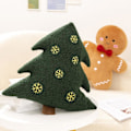 Miniatyrbilde 4 av 5: Juleplyssedoll Juletrær Gingerbread Man Dukke Pute Myk Sofa Pute Ornament Fluffy Stuffet Dyr Pute Leke Høytid Fest Glad c